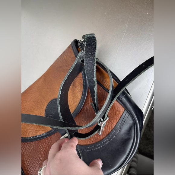 Duluth Pack Medium Crossbody Purse Real Bison Leather USA Made Shoulder Bag - Picture 5 of 9